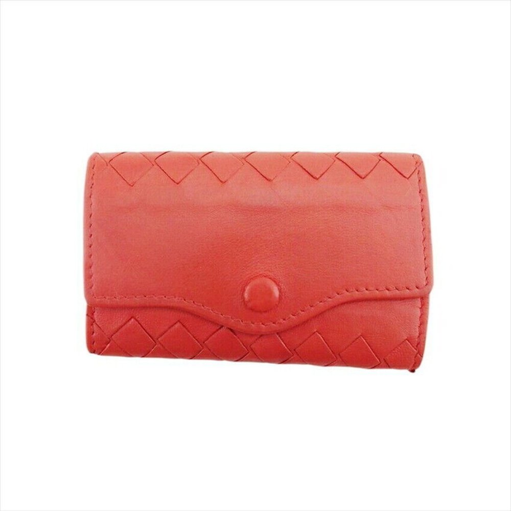 BOTTEGA VENETA key case Intrecciato leather Authentic USED